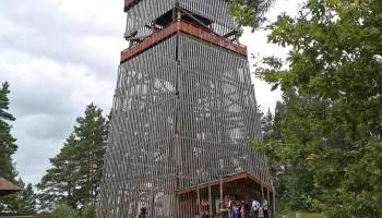 Lvm dabas parka Tērvetē koka skatu tornis - Sils