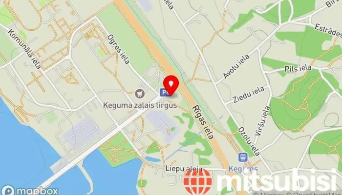 karte no AGL-Auto Pārtikas veikals iekš Ķegums