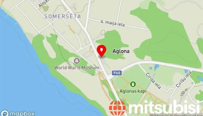 karte no Aglona Autobusa pietura iekš Aglona