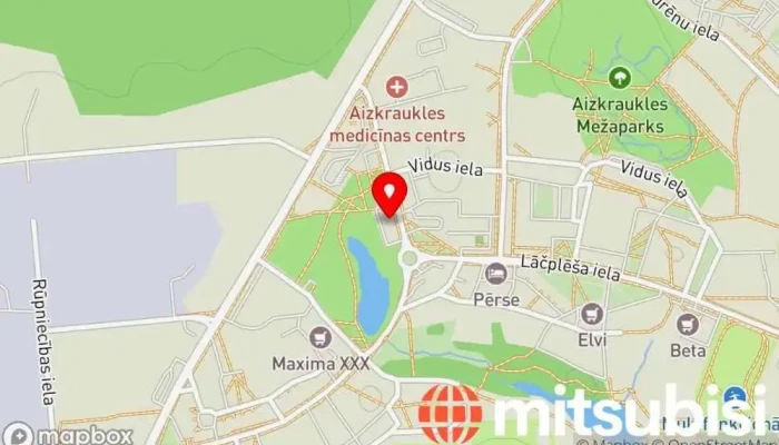 karte no Aizkraukles pilsētas bērnu un jauniešu centrs Skola iekš Aizkraukle