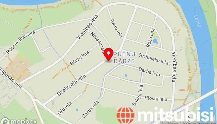 karte no Aktīvās Atpūtas Noma Kurzemē Ūdenssporta inventāra noma, Motociklu noma iekš Kuldīga