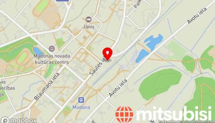karte no ARD Eoltas MADONA Autodaļu veikals, Automašīnu elektronika, Automašīnu atsperu veikals, Akumulatoru veikals, Automašīnu piederumu veikals, Riepu tirdzniecība iekš Madona