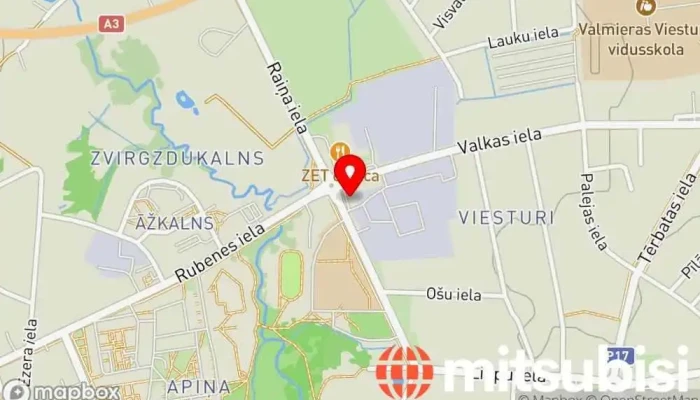 As Sadales Tikls Karte - Valmiera