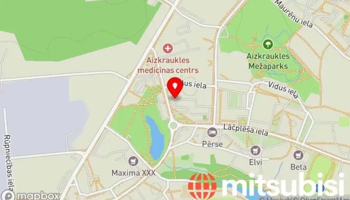 karte no Auto Centrs Aizkrauklē Veikals, Autodaļu veikals iekš Aizkraukle, Aizkraukles novads