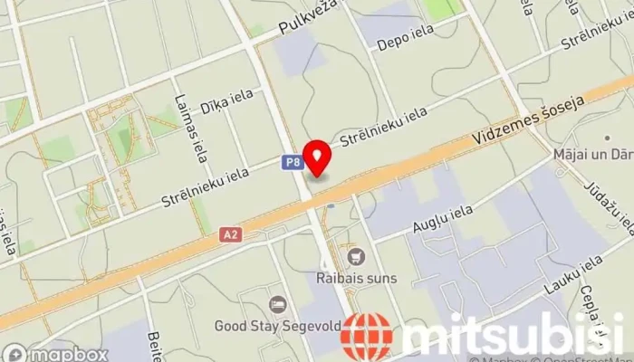 karte no Auto No Šveices Automašīnu tirgotājs iekš Sigulda