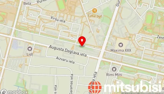 karte no Auto Placis, Veikals Automašīnu tirgotājs iekš Rīga