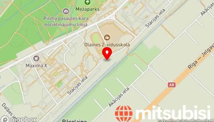 karte no Auto Serviss  iekš Olaine
