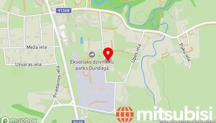 karte no Auto un būve Būvmateriālu veikals iekš Dundaga