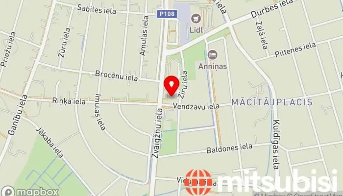 karte no Autofavorīts Automobiļu remontdarbnīca iekš Ventspils