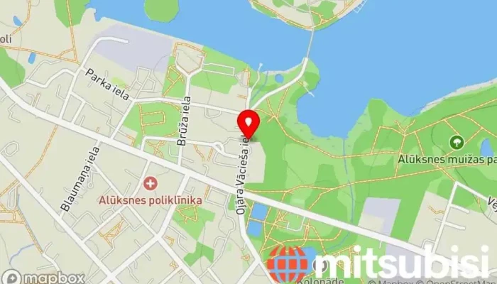 karte no Autostāvlaukums Automašīnu stāvvieta iekš Alūksne