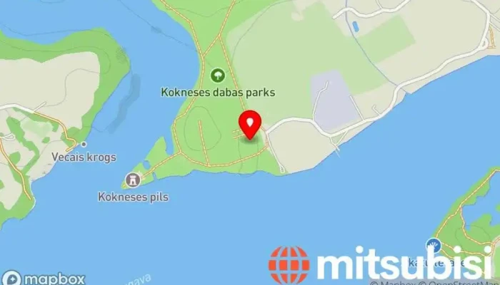 karte no Autostāvvieta Kokneses pilsdrupas Automašīnu stāvvieta iekš Koknese