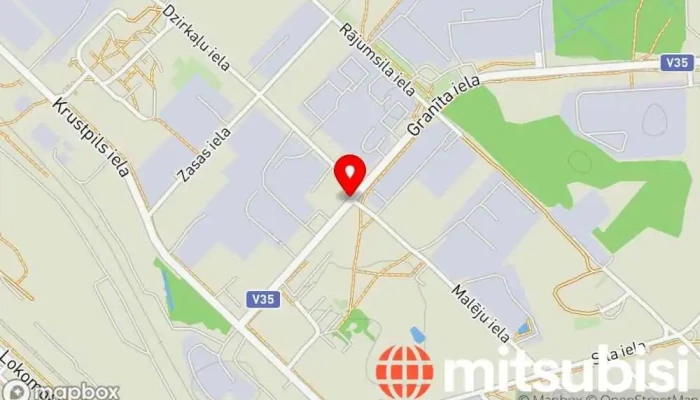karte no Autotirgus Lietotu automašīnu tirgotājs iekš Rīga