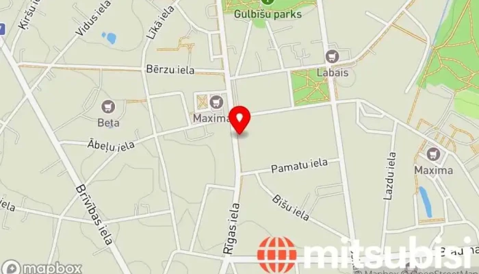 karte no Biļešu serviss, tirdzniecības vieta  iekš Gulbene
