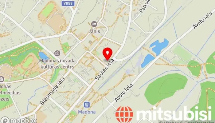 karte no Biļešu serviss, tirdzniecības vieta  iekš Madona