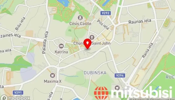 Bilesu Serviss Tirdzniecibas Vieta Karte - Cēsis