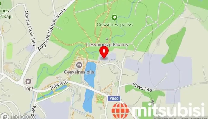 karte no Cesvaines komunālie pakalpojumi, pirts  iekš Cesvaine