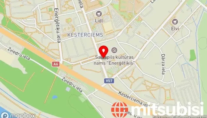 karte no CSDD Charging Station Elektrisko transportlīdzekļu uzlādes stacija iekš Salaspils