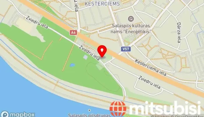 karte no CSDD Charging Station Elektrisko transportlīdzekļu uzlādes stacija iekš Salaspils