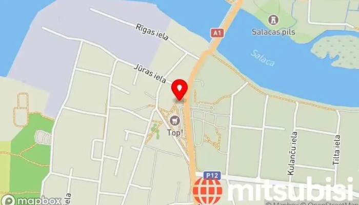 karte no CSDD uzlādes stacija Elektrisko transportlīdzekļu uzlādes stacija iekš Salacgrīva