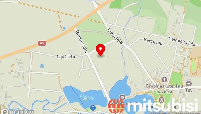 karte no ERKU auto Automašīnu izplatītājs iekš Grobiņa