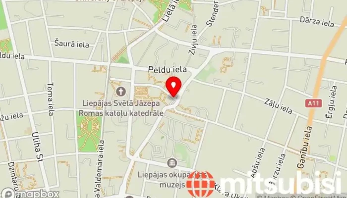 karte no EZERMALAS AUTO , sabiedrība ar ierobežotu atbildību Automobiļu remontdarbnīca iekš Liepāja