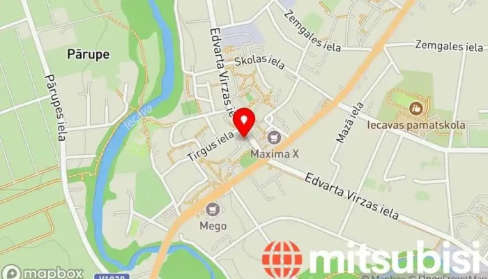 karte no Iecavas Autoosta Autobusu uzņēmums iekš Iecava