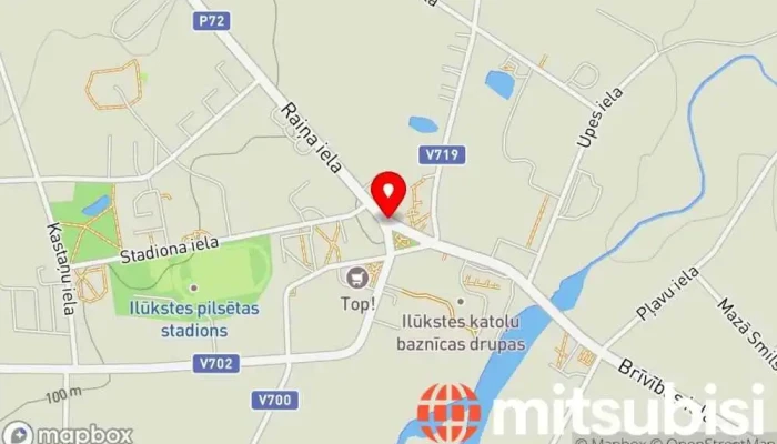 karte no Ilūkste  iekš Ilūkste