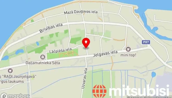 Jaunjelgavas Baptistu Draudzes Dievnams -  Karte - Jaunjelgava