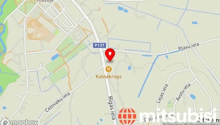 karte no Jawa veikals Motociklu veikals iekš Ķekava