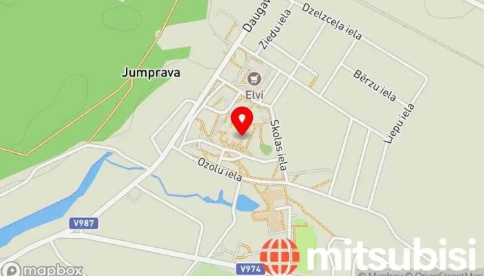 karte no Jumpravas bērnudārzs Skola iekš Jumprava