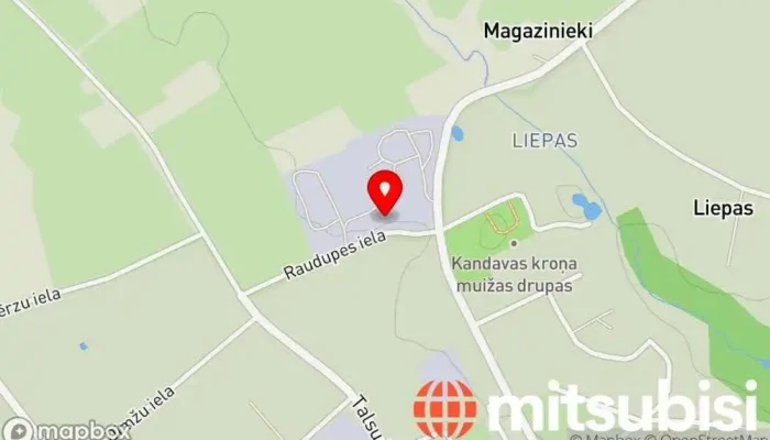 karte no Kandavas ceļi, SIA Ceļu būves uzņēmums, Asfaltēšanas līgumdarbu veicējs, Celtniecības uzņēmums, Bruģēšanas darbu uzņēmējs, Riepu veikals, Transportēšanas pakalpojumi iekš Kandava