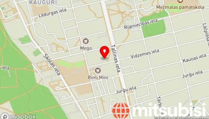 karte no Kauguru Auto, SIA Automašīnu serviss iekš Jūrmala