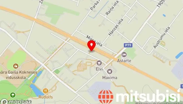 karte no Koknese Autobusa pietura iekš Koknese