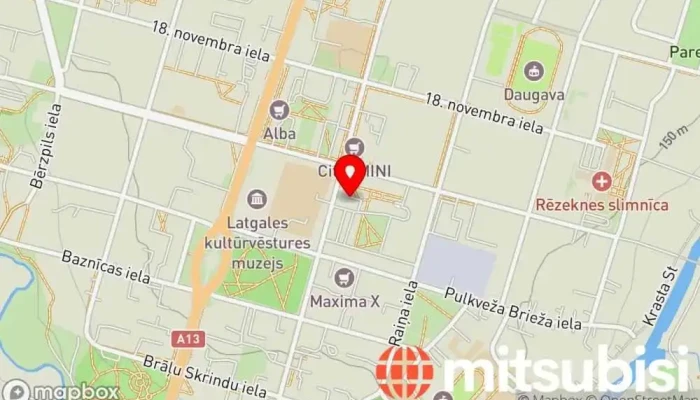 Latgales Rajona Tiesa Rezekne Karte - Rēzekne