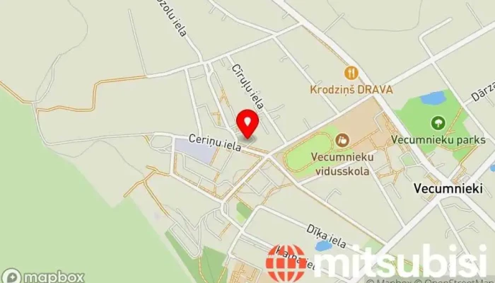 karte no Lats Pārtikas veikals iekš Vecumnieki