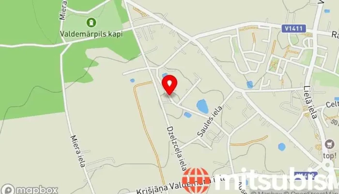 karte no Latvijas autoceļu uzturētājs , AS, Talsu ceļu rajons, Valdemārpils iecirknis  iekš Valdemārpils