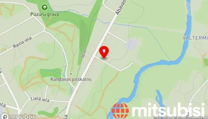karte no Latvijas autoceļu uzturētājs, AS, Tukuma ceļu rajons, Kandavas iecirknis  iekš Kandava
