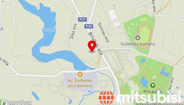 karte no Latvijas propāna gāze, Gulbenes apkalpes zona Propāna piegādātājs iekš Gulbene