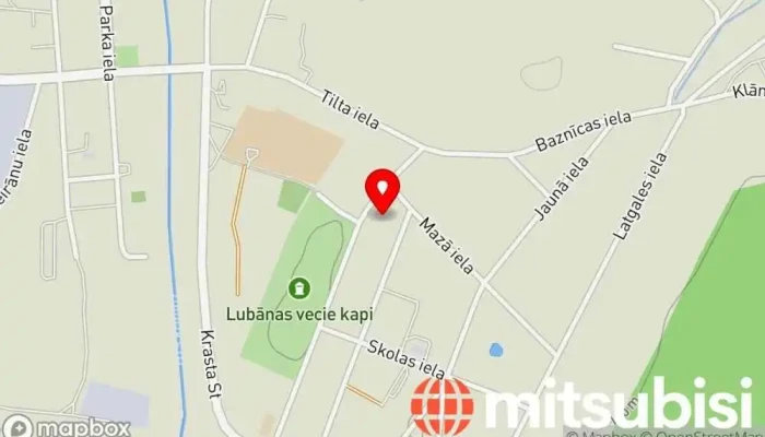 karte no Lubānas patērētāju biedrība, SIA, Ēdnīca-bārs Kafejnīca, Ēdināšanas zona, Alkoholisko dzērienu veikals iekš Lubāna