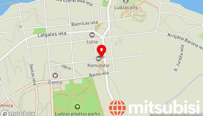 karte no Ludzas bērnu un jauniešu centrs Skola iekš Ludza