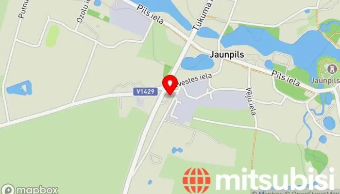 karte no MC Jaunpils Degvielas uzpildes stacija iekš Jaunpils