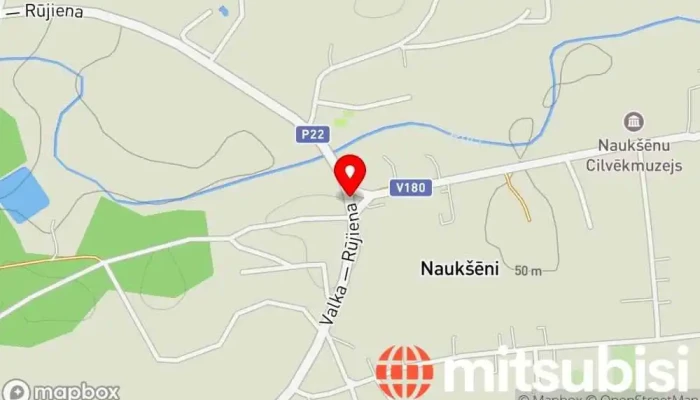 karte no Naukšēni  iekš Naukšēni