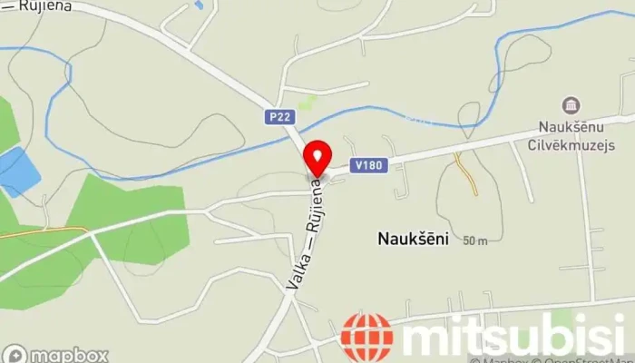 karte no Naukšēni Autobusa pietura iekš Naukšēni