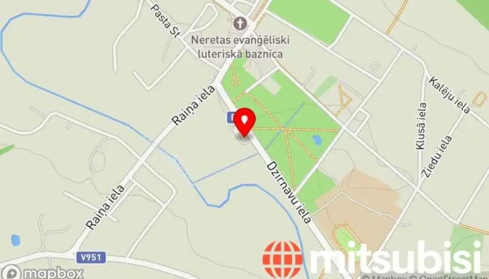 karte no Neretas autoosta Autobusu uzņēmums iekš Nereta