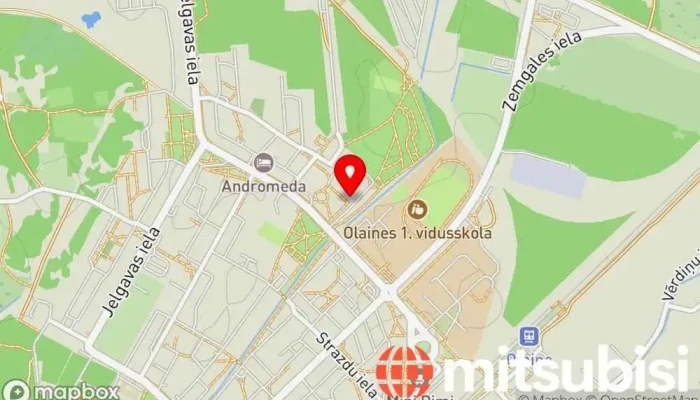 karte no O Lanija Veikals iekš Olaine