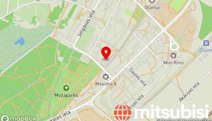 karte no Olaines Ūdens un siltums, AS Ūdensapgādes uzņēmums iekš Olaine