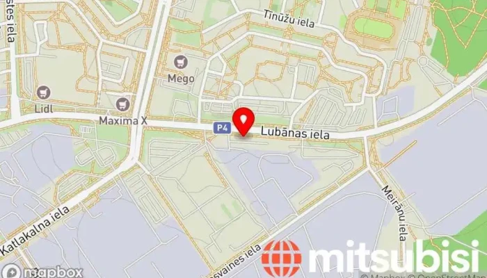 karte no PercUnBrauc.lv Lietotu automašīnu tirgotājs iekš Rīga