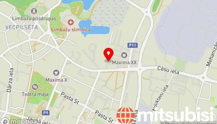 karte no Piespēle Autodaļu veikals, Autodaļu tirgus iekš Limbaži