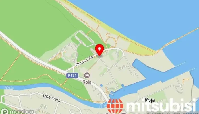 karte no ROJA Parking / Autostāvvieta Automašīnu stāvvieta iekš Roja