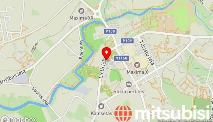 karte no Saldus Autoskola Autoskola, Mācību centrs, Motociklu vadīšanas skola iekš Saldus